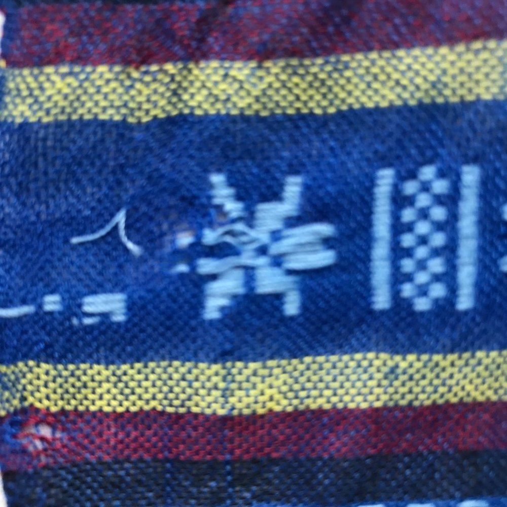 Lightweight Striped Embroidered Rectangular Scarf - Picture 5 of 7
